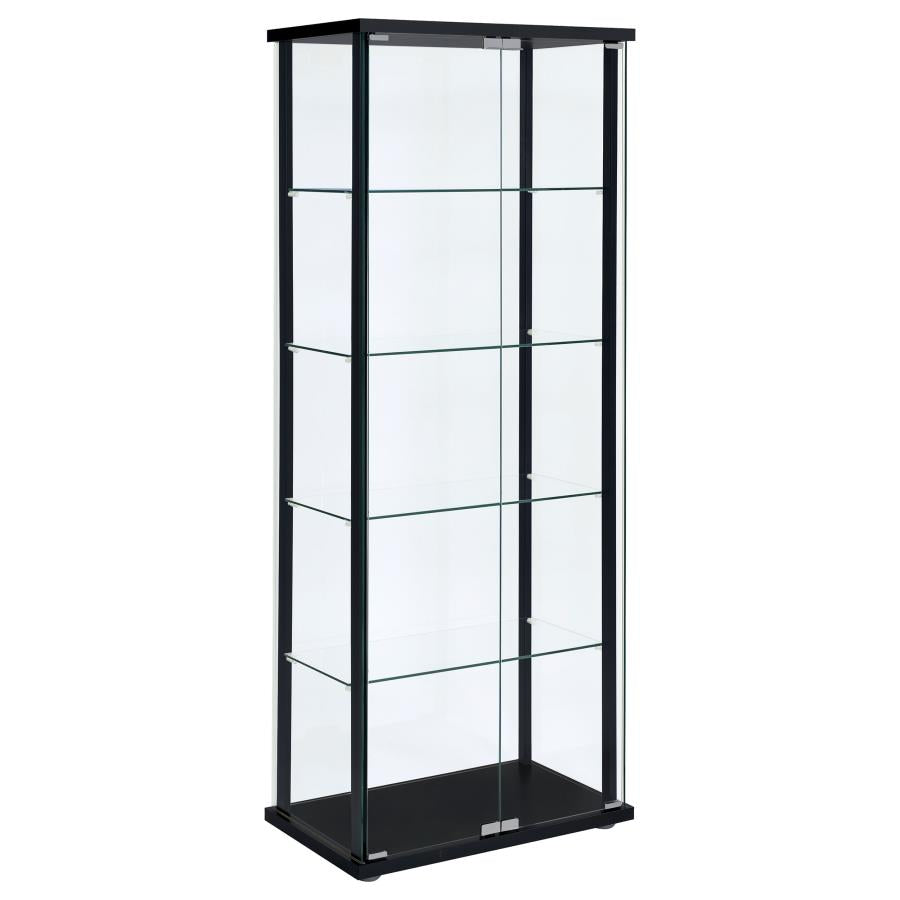 Delphinium Black Curio Cabinet - MyWaynesHome #