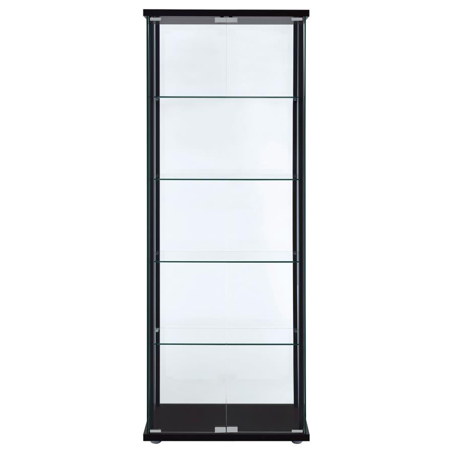 Delphinium Black Curio Cabinet - MyWaynesHome #