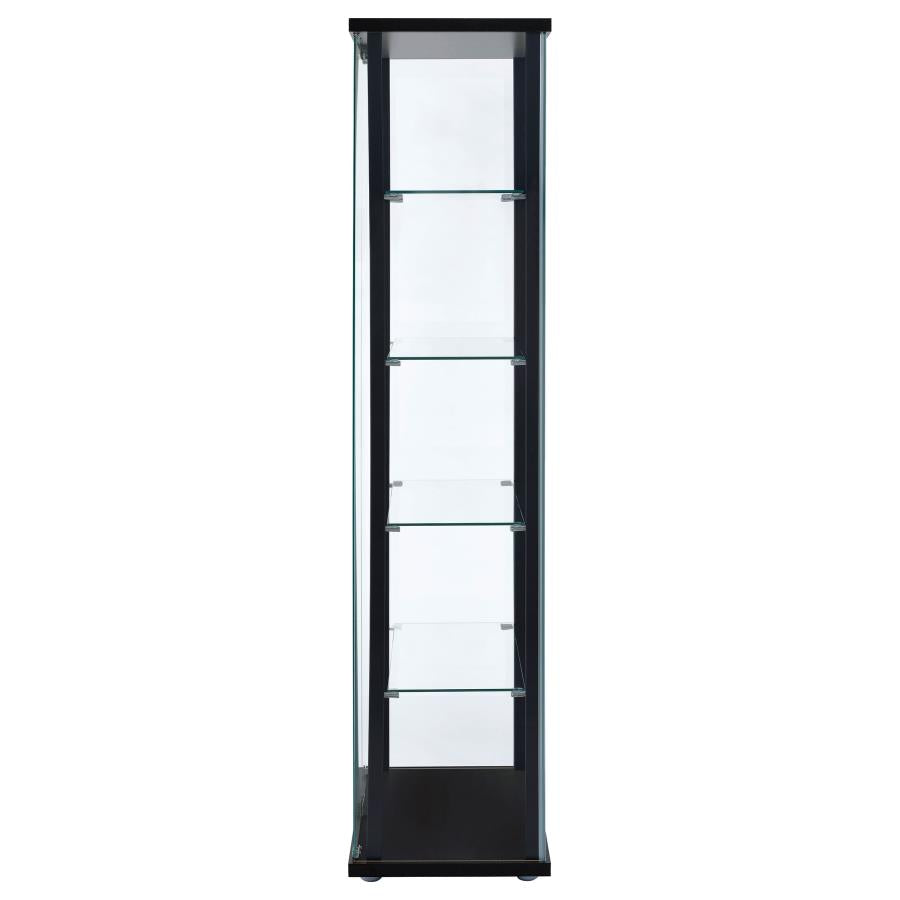 Delphinium Black Curio Cabinet - MyWaynesHome #