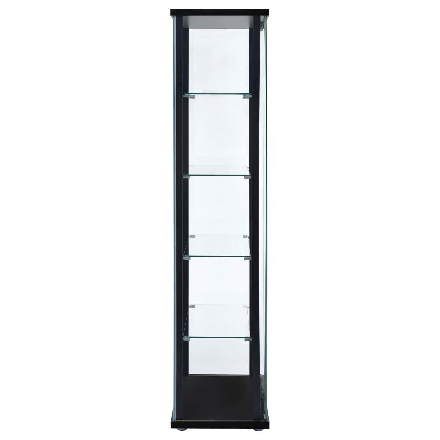 Delphinium Black Curio Cabinet - MyWaynesHome #