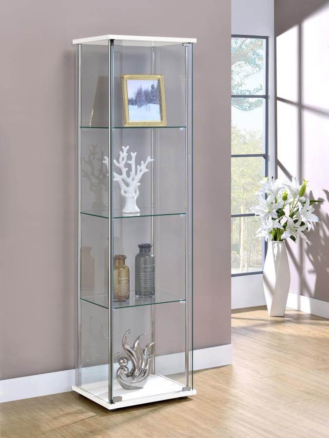 Bellatrix White Curio Cabinet - MyWaynesHome #