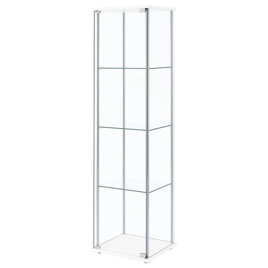 Bellatrix White Curio Cabinet - MyWaynesHome #