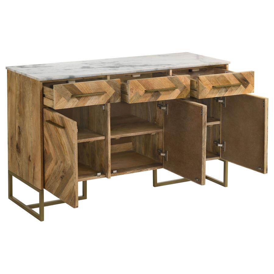 Keaton Brown Accent Cabinet - MyWaynesHome #