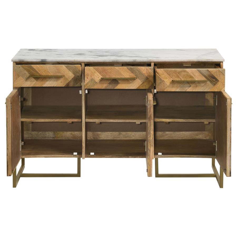 Keaton Brown Accent Cabinet - MyWaynesHome #