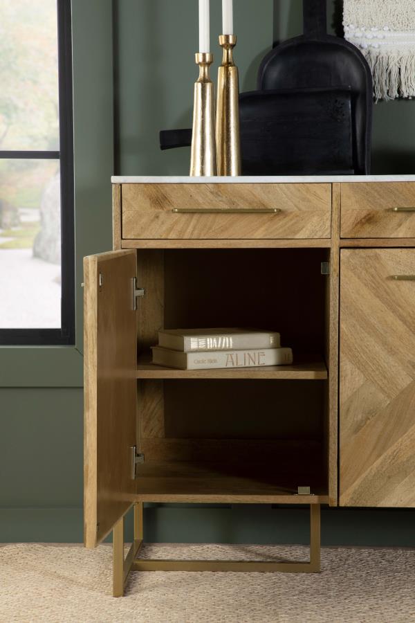 Keaton Brown Accent Cabinet - MyWaynesHome #