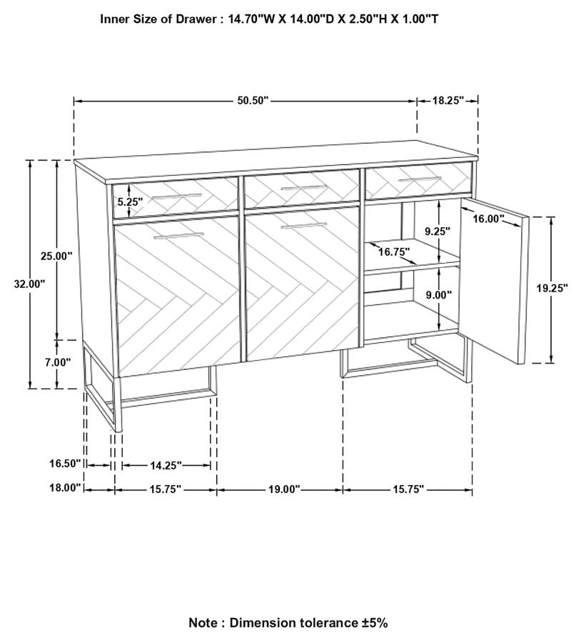 Keaton Brown Accent Cabinet - MyWaynesHome #