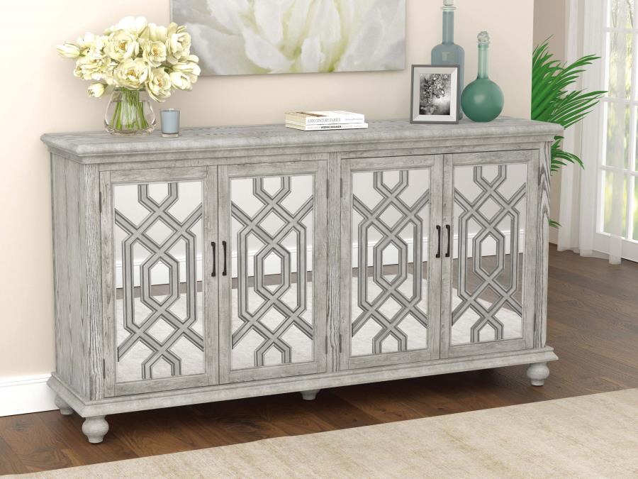 Melanie Grey Accent Cabinet - MyWaynesHome #