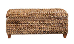 Laughton - Hand - Woven Banana Leaf Storage Trunk - Amber