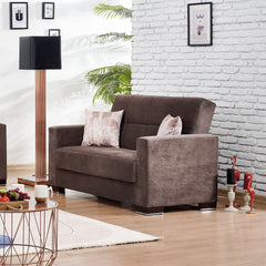 Ottomanson Armada - Upholstered Convertible Loveseat With Storage - Microfiber