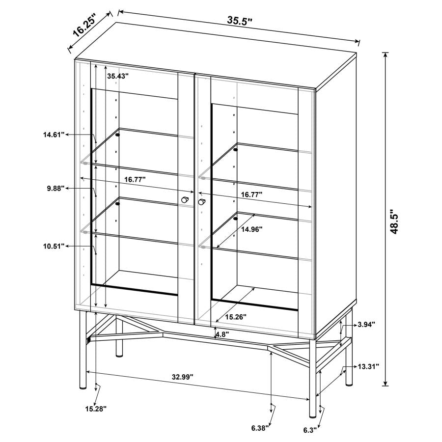 Bonilla Brown Accent Cabinet - MyWaynesHome #