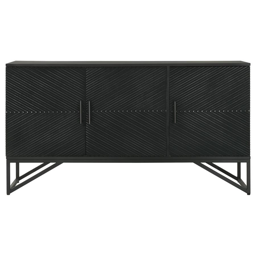 Riddell Black Accent Cabinet - MyWaynesHome #