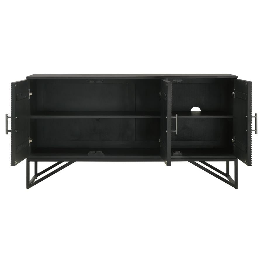 Riddell Black Accent Cabinet - MyWaynesHome #