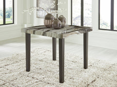 Jeshina - Square Dining Room Counter Table - Dark Brown / Beige
