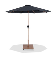 Fiji - Aluminum Patio Umbrella With Square Teak Base