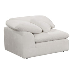 Naveen - Modular Wedge With Pillow - Ivory Linen