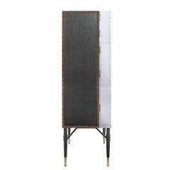 Yoela - Wine Cabinet - Leather & Aluminum
