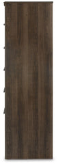 Juararo - Five Drawer Chest - Dark Brown