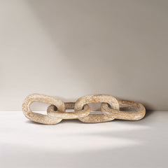 Lynx - Travertine Decorative Chain Links - Natural