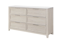 Mariah - 5 Piece Full Bedroom Set (Bed, Dresser & Mirror, Nightstand, Chest) - Beige
