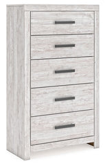 Cayboni - Five Drawer Chest - Whitewash