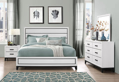 Kate - 5 Piece King Bedroom Set - White
