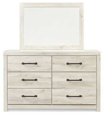 Cambeck Queen Panel Bed with 4 Storage Drawers with Mirrored Dresser, Chest and Nightstand - MyWaynesHome #