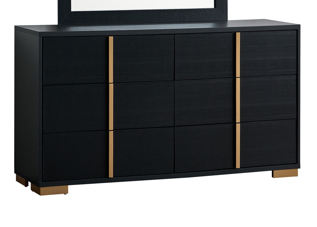 Steeler - Dresser - Black / Gold