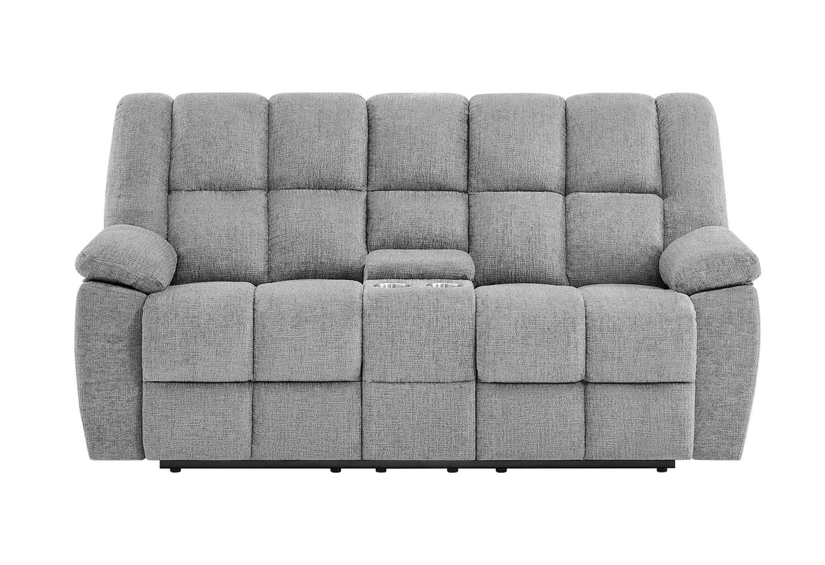 U6000 - Console Reclining Loveseat - Smoke