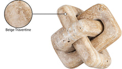 Bond - Travertine Decorative Knot - Natural