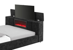 Serenity - 5 Piece King Bedroom Set - Black / Dark Gray