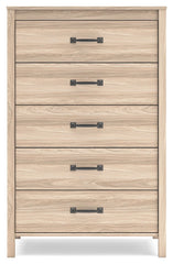 Battelle - Five Drawer Chest - Tan