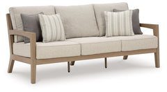 Hallow Creek - Sofa With Cushion - Driftwood