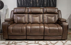 Mestrino - Power Recline Sofa With Adjustable Headrest - Hickory
