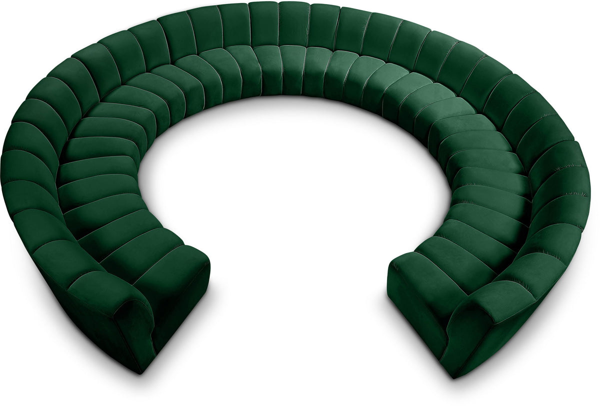 Infinity - 11 Piece Velvet Modular Sectional