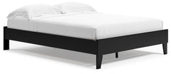 Finch - Cama Queen con Plataforma - Negra