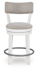Robbinsdale - Upholstered Swivel Barstool (Set of 2) - Antique White