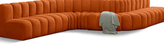 Arc - Velvet 8 Piece Curved Modular Sofa
