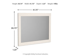 Stelsie - Bedroom Mirror - White