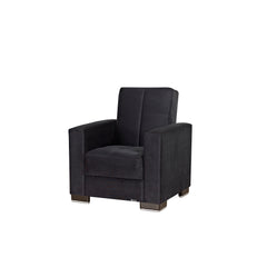 Ottomanson Armada - Upholstered Convertible Armchair With Storage - Microfiber