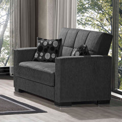 Ottomanson Armada - Upholstered Convertible Loveseat With Storage - Chenille