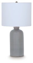 Wimlow - Ceramic Table Lamp - Gray Blue