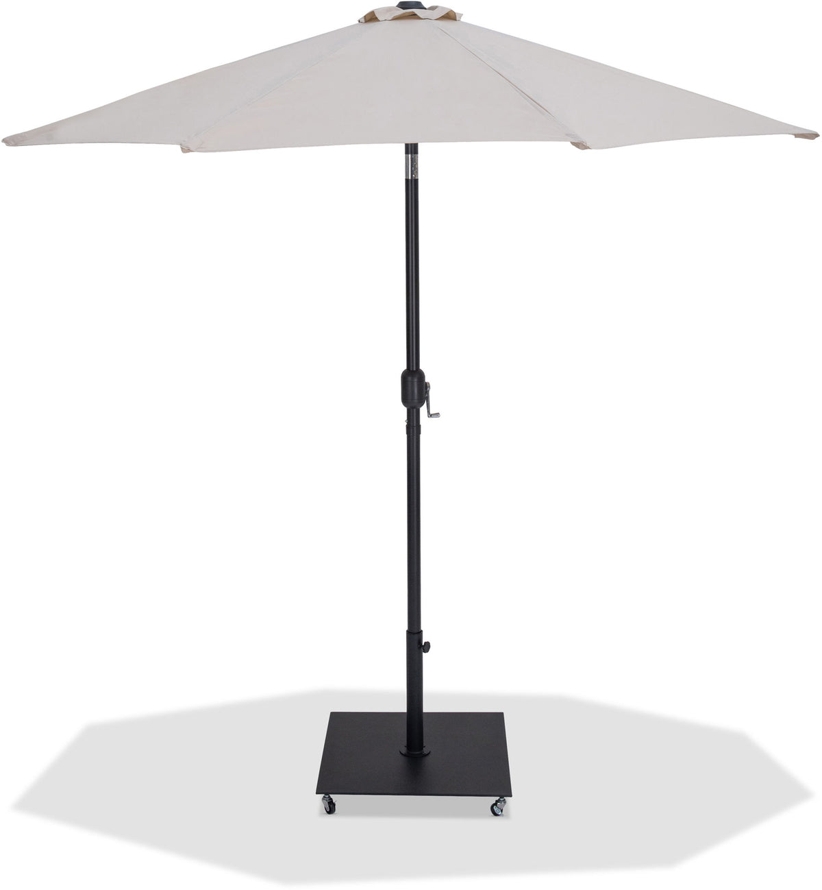 Fiji - Aluminum Patio Umbrella With Square Black Base