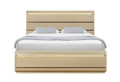 Genesis - Queen Bed With LED - Gold