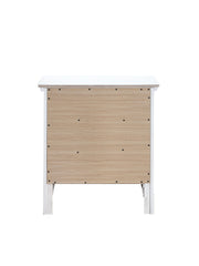Hammond - 3 Drawer Wood Nightstand - White