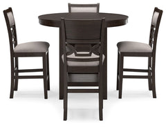 Langwest - Dining Room Counter Table Set (Set of 5) - Brown