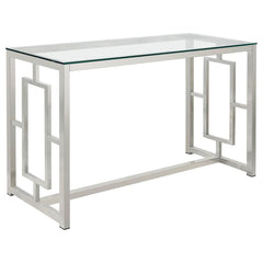 Merced - Glass Top Metal Table