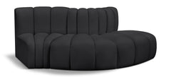 Arc - Faux Leather 3 Piece Modular Sofa