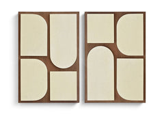 Icon - Mango Wood 2 Piece Wall Art