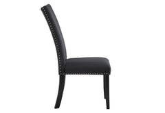 D03 - 9 Piece Dining Room Set (Dining Table And 8 Dinning Chairs) - Black