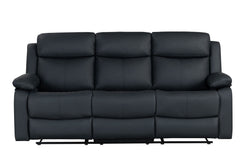 U6026 - Console Reclining Loveseat With LED - Black